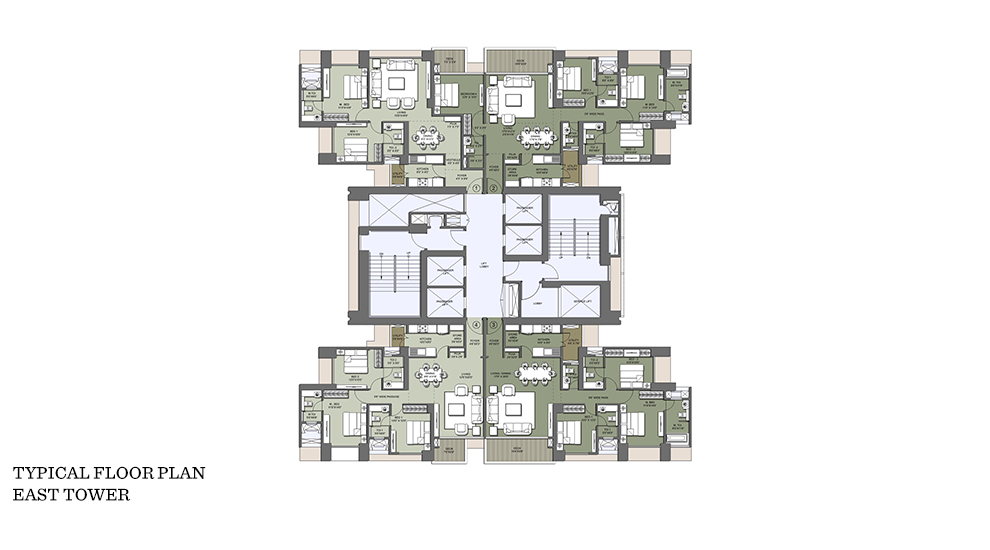 Floor Plan - Lodha Venezia, Parel